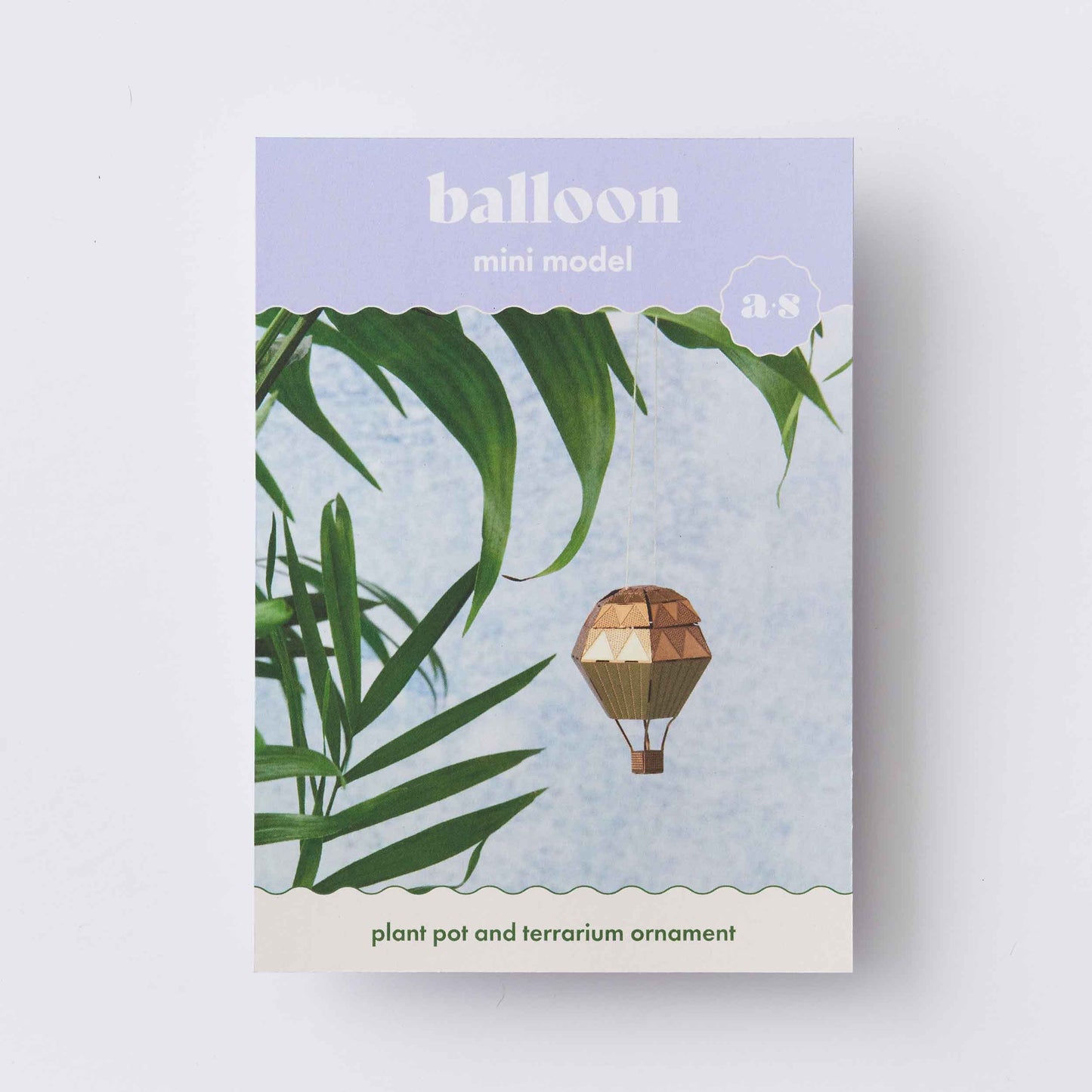 Mini Model Hot Air Balloon, DIY crafting ornament