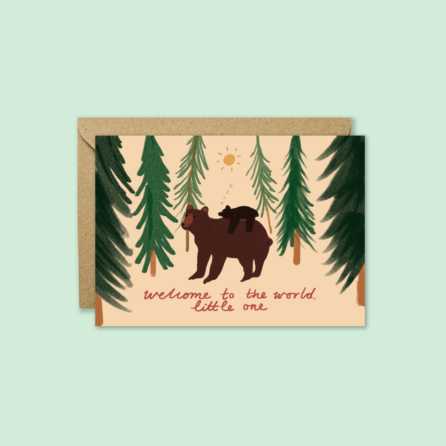 Welcome to The World Baby Card