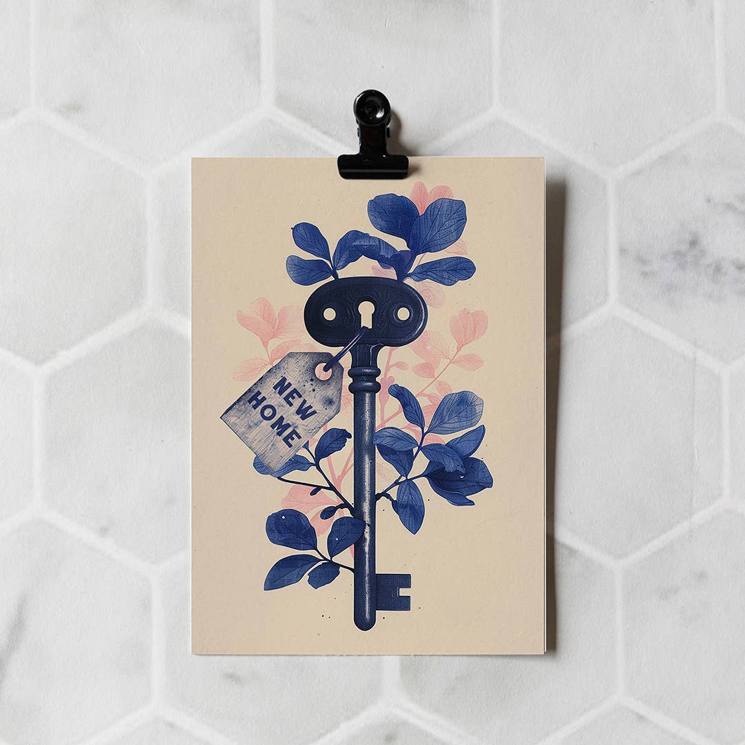 New Home Key | Housewarming Card | New House Card