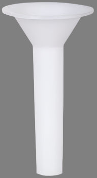 White funnel on a grey background