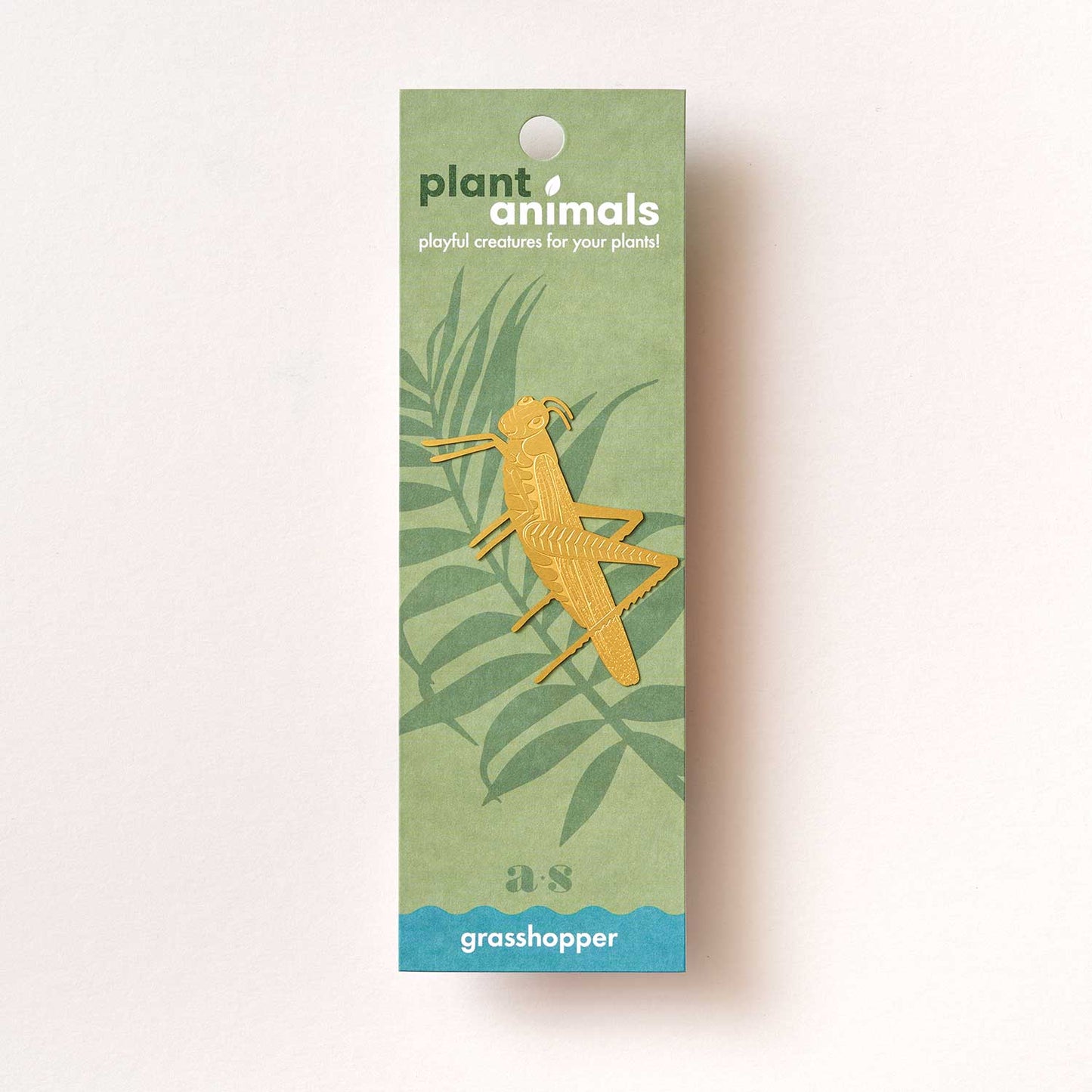 Grasshopper insect plant decoration