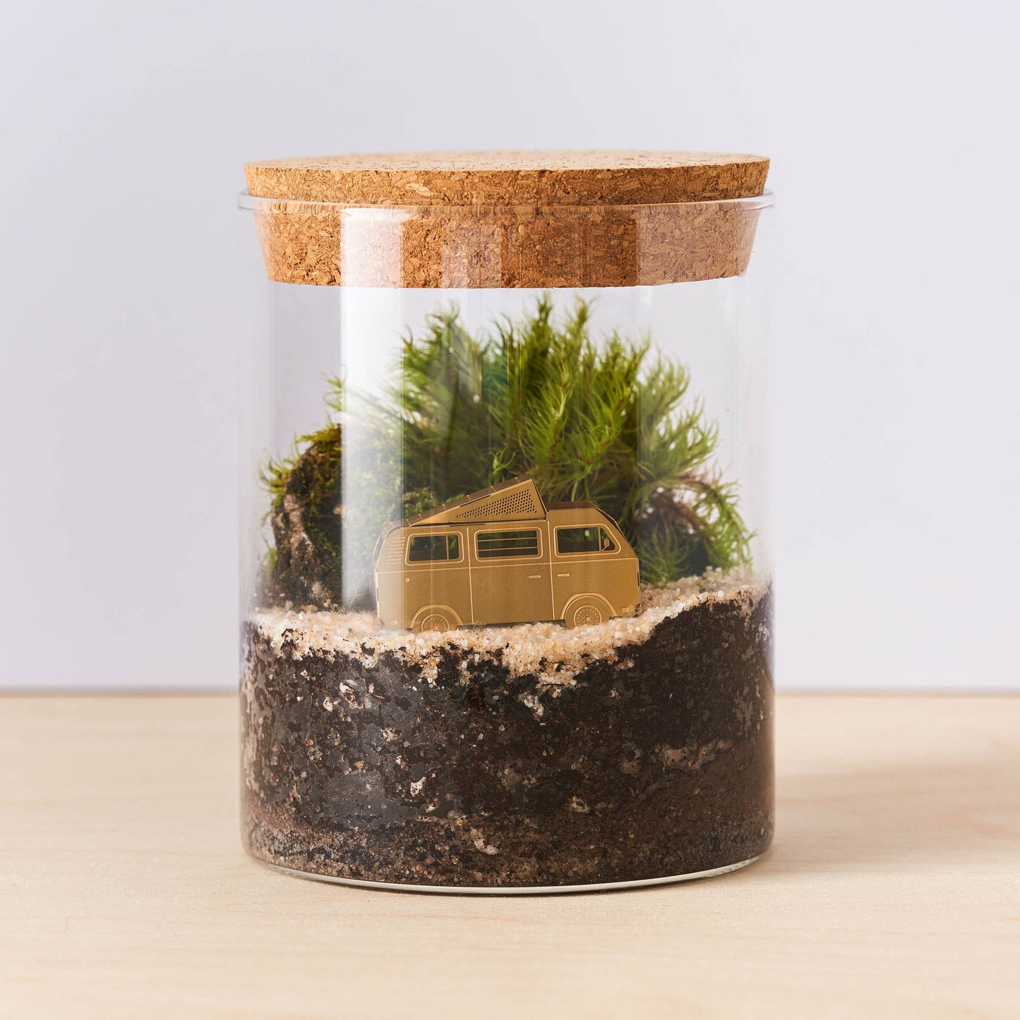 Campervan Mini Model, DIY brass metal building ornament