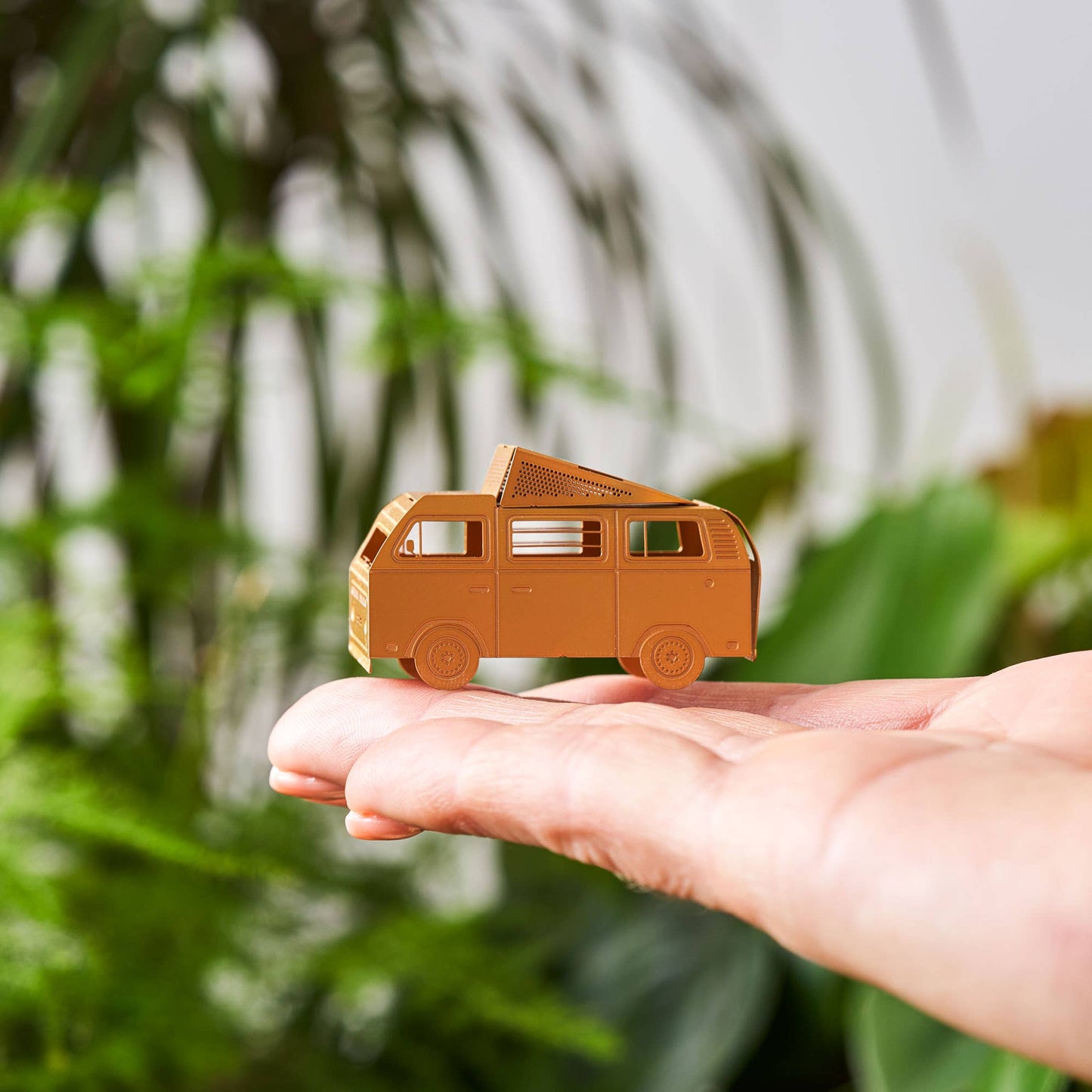 Campervan Mini Model, DIY brass metal building ornament