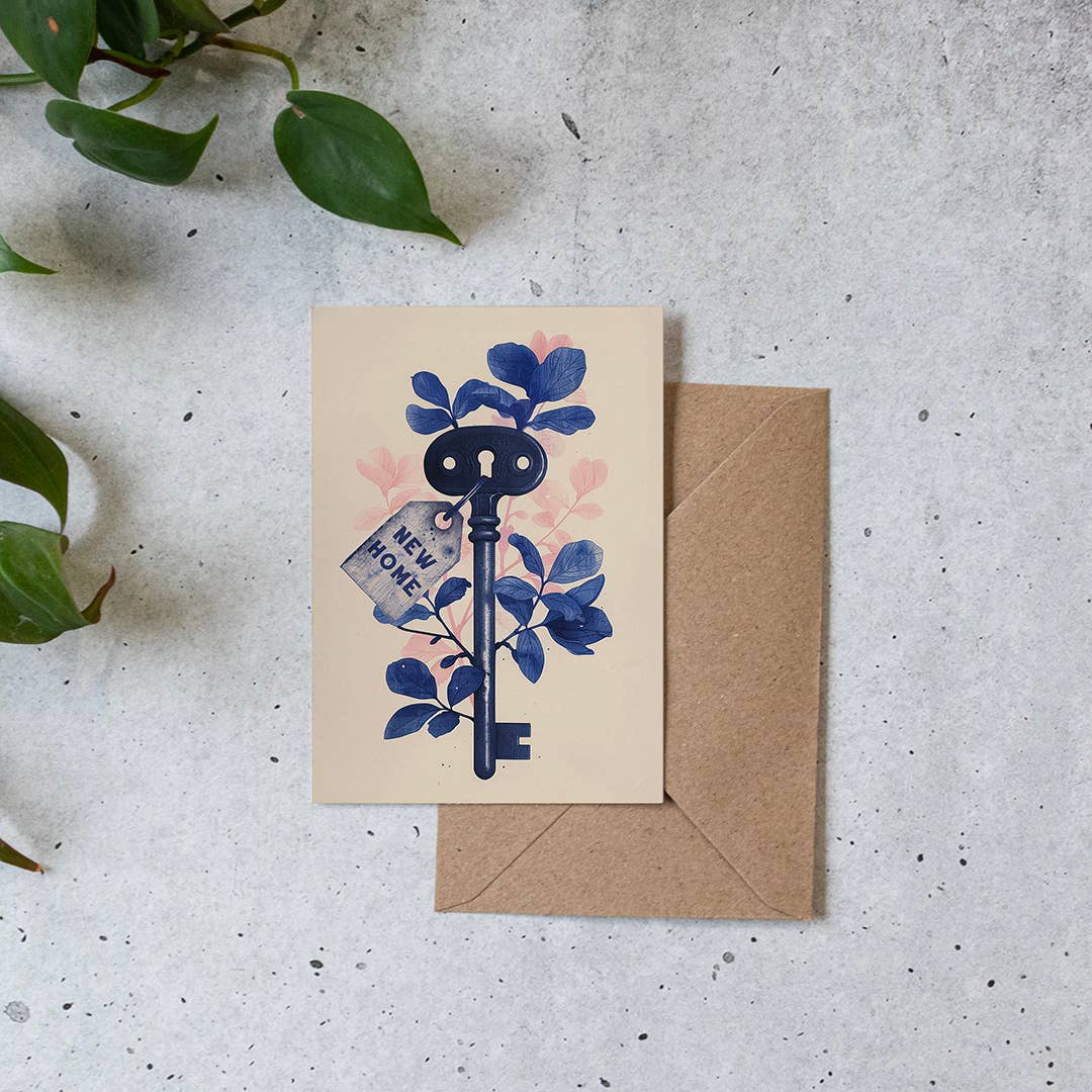 New Home Key | Housewarming Card | New House Card