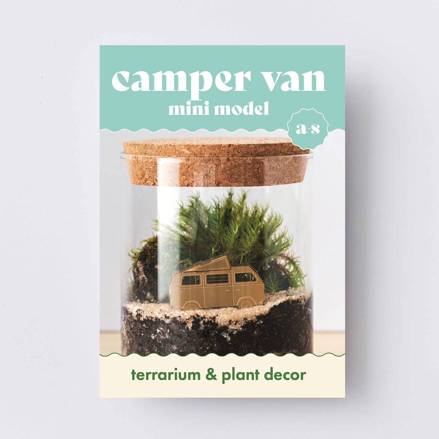 Campervan Mini Model, DIY brass metal building ornament