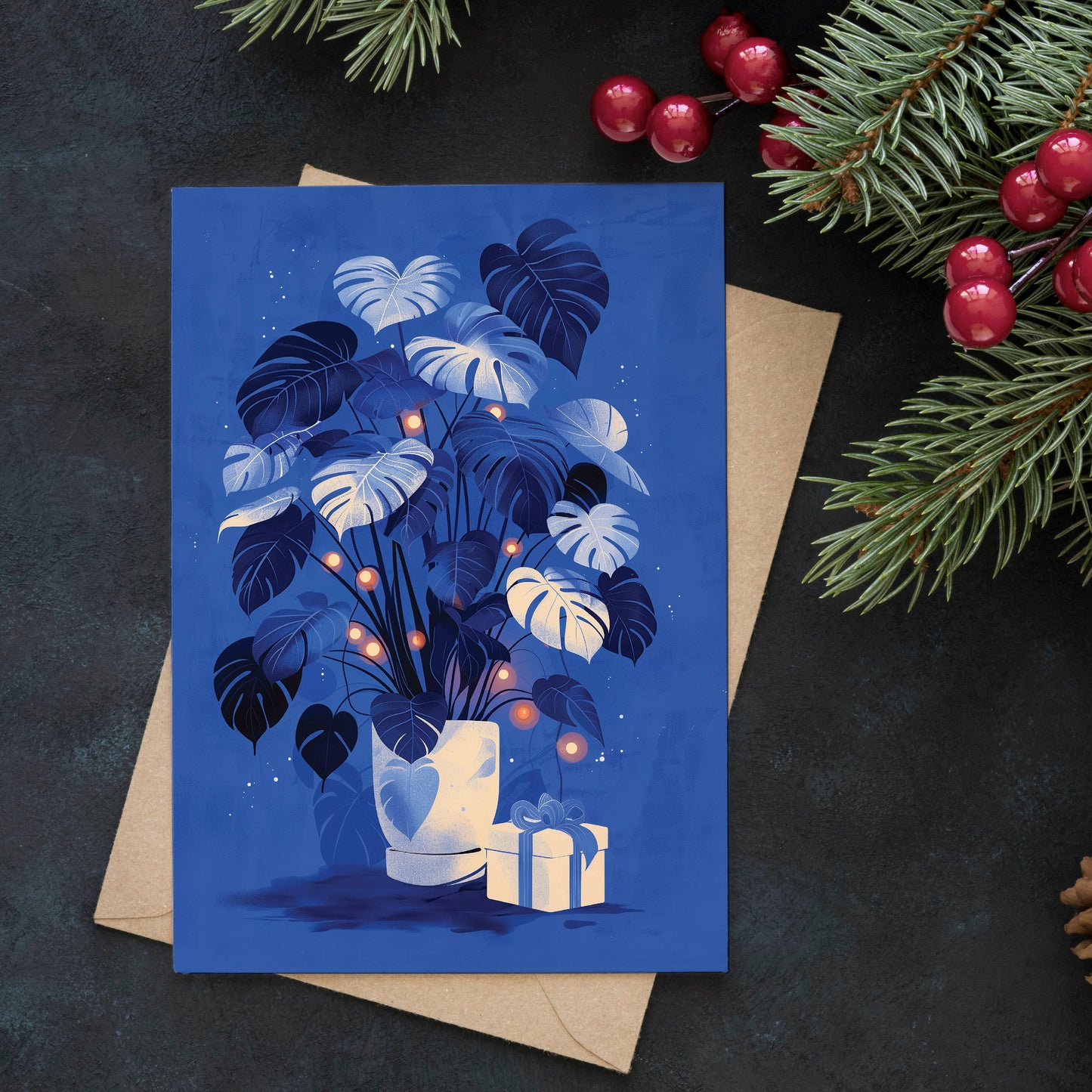 Evergreen Wishes | Christmas Card | Holiday Card