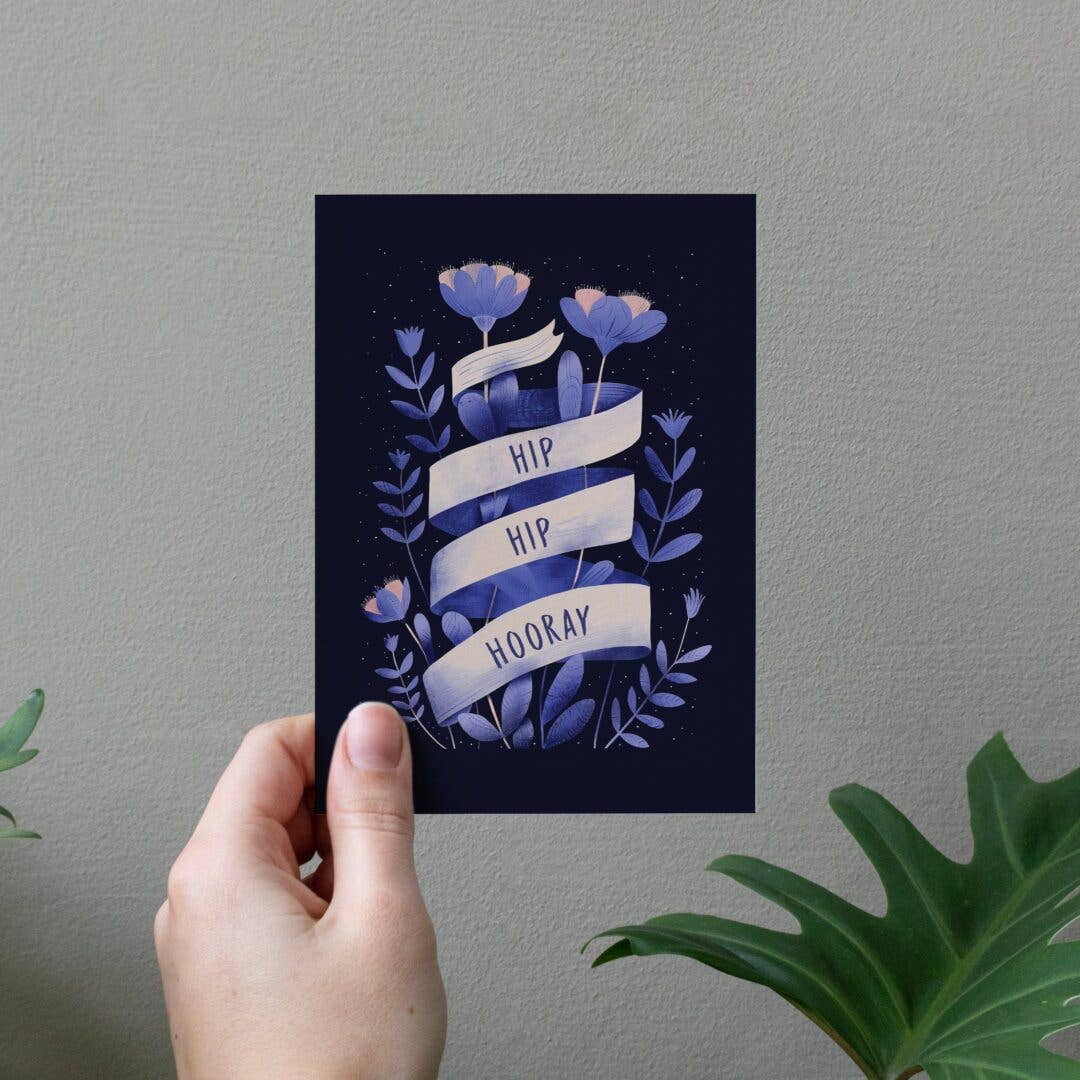 Hip Hip Houray | Birthday Card | Congratulations Card