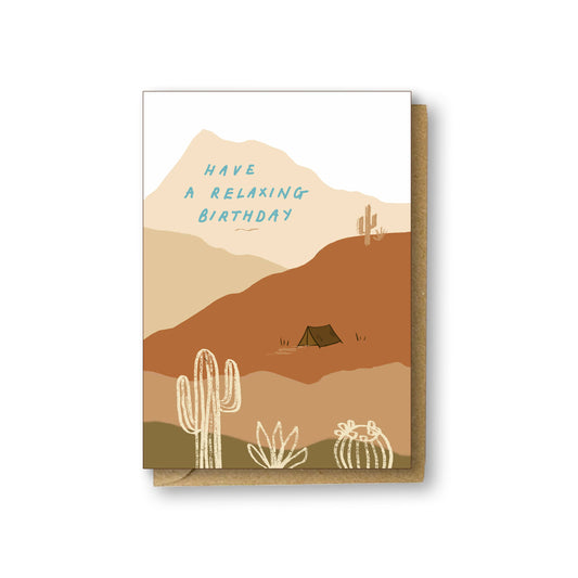 Happy Birthday Desert Card