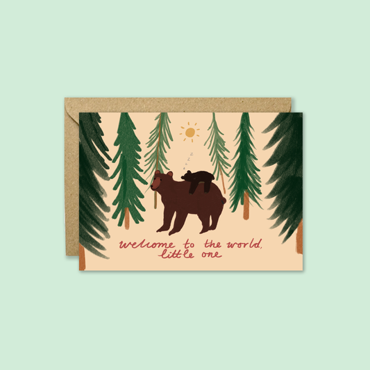 Welcome to The World Baby Card