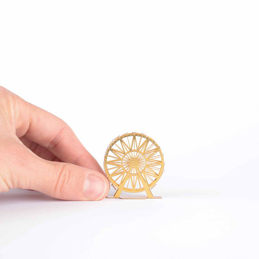 Mini Model Ferris Wheel, brass Terrarium decor, DIY craft kit