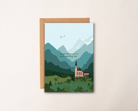 Wedding Day Church Card