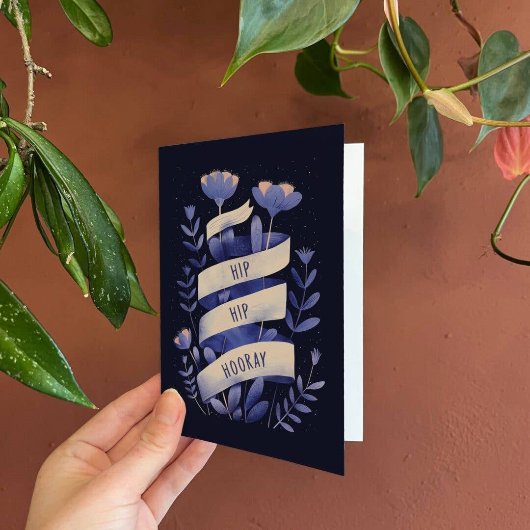 Hip Hip Houray | Birthday Card | Congratulations Card