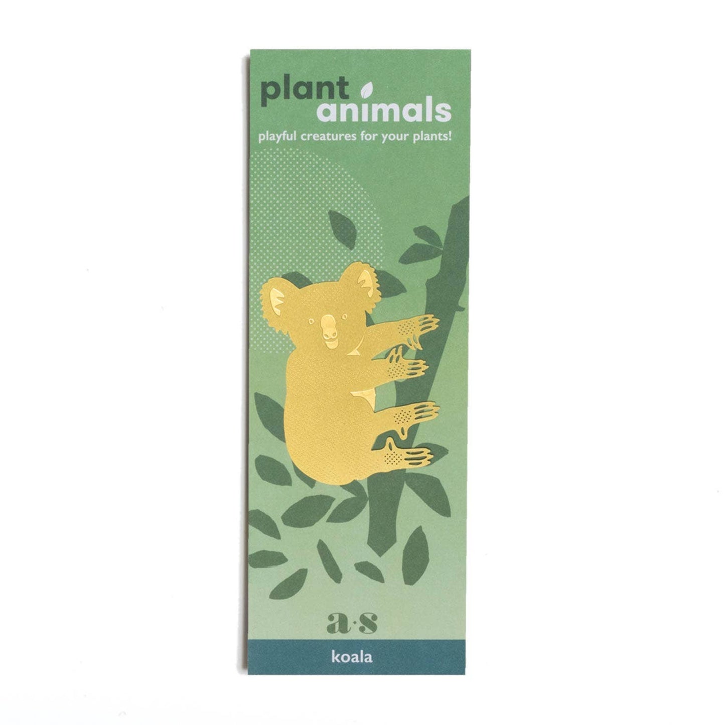 Box of 'plant animals' with a koala illustration on a green background