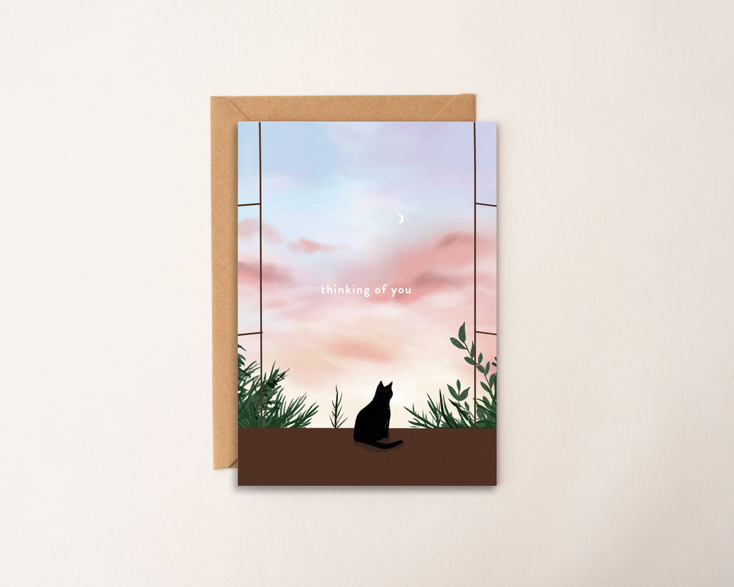 Thinking of You Cat Card